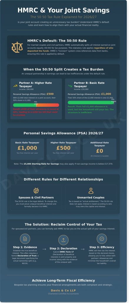 HMRC Joint Bank Accounts and Savings Tax: A Guide for 2026