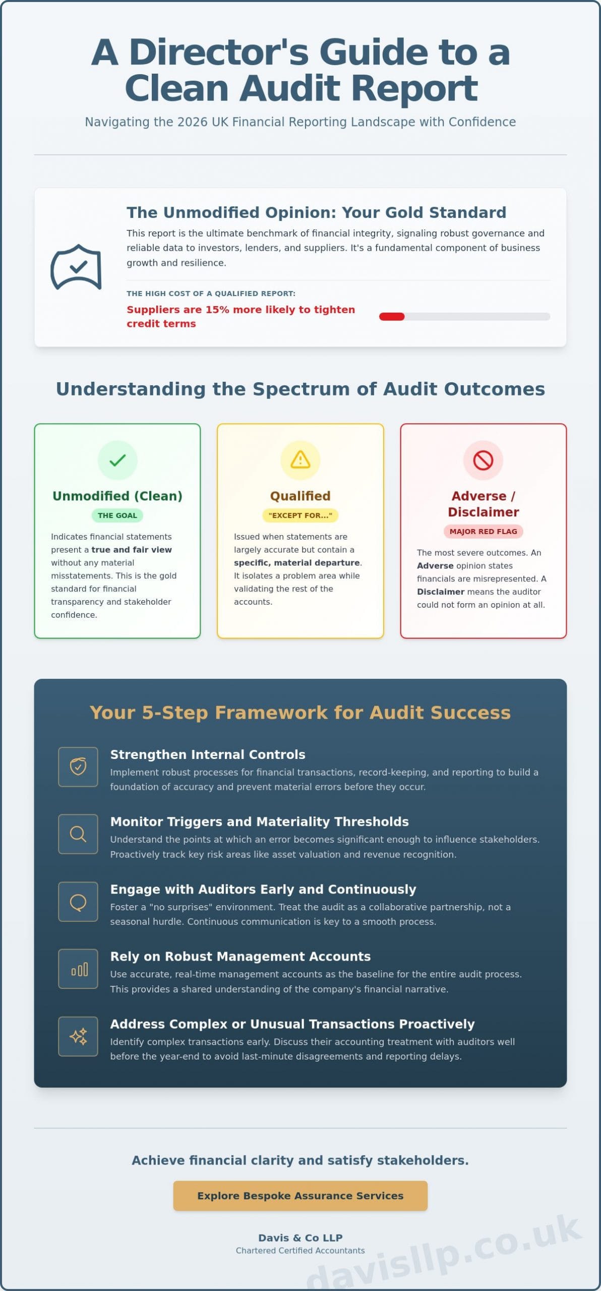 Avoiding a Qualified Audit Opinion: A Strategic Guide for UK Directors (2026)